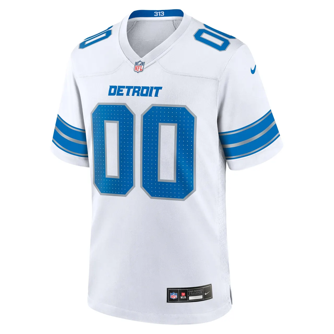 Detroit Lions Nike Custom Game Jersey – White
