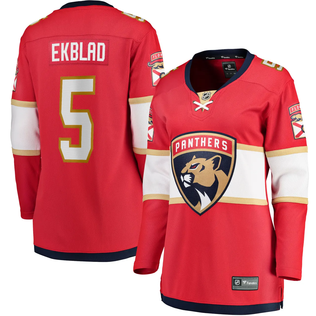 Ekblad Panthers Jersey - Fanatics Red #5 NHL