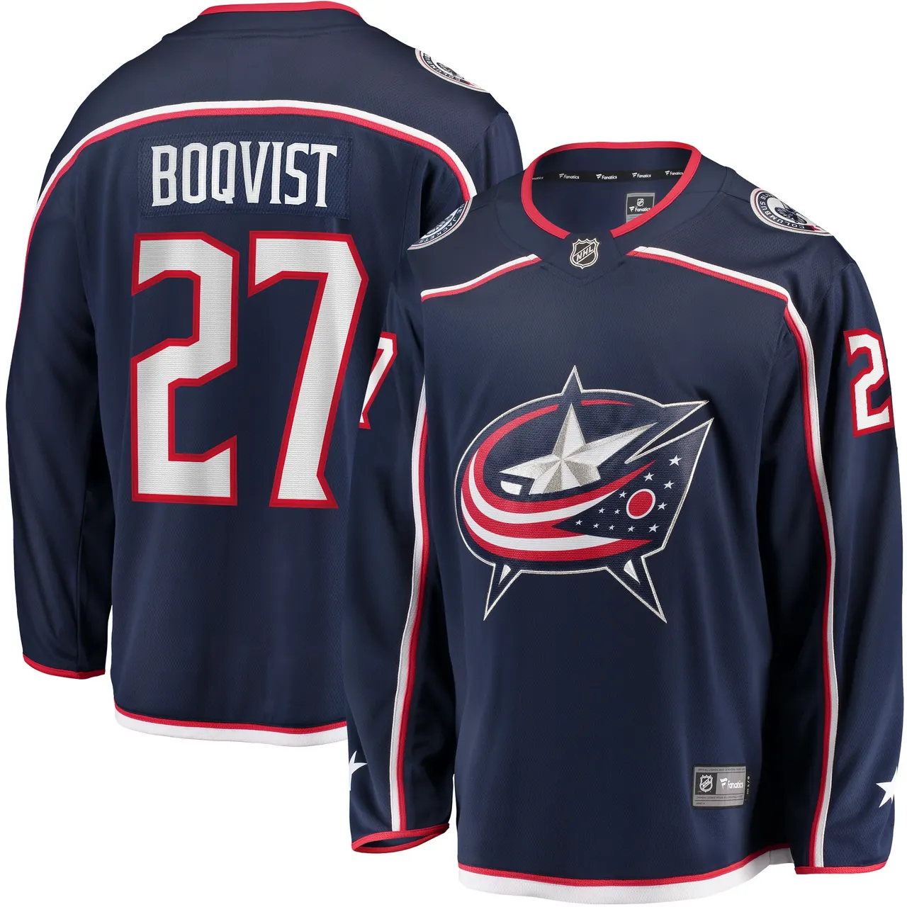Boqvist Blue Jackets Jersey - Fanatics - #27 Navy NHL