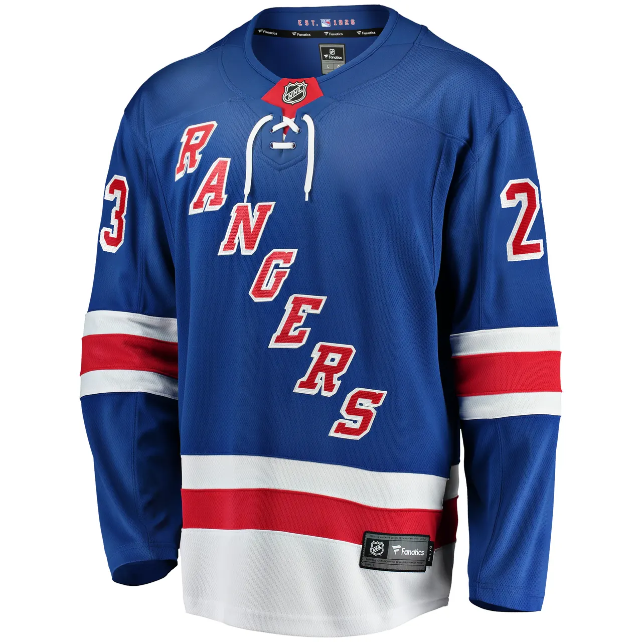 Adam Fox New York Rangers Fanatics Branded Home Premier Breakaway Player Jersey – Blue
