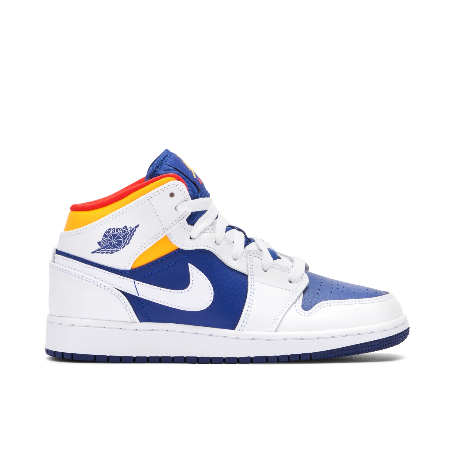Air Jordan 1 Mid Premium White and Blue 2024 Exclusive Sneakers