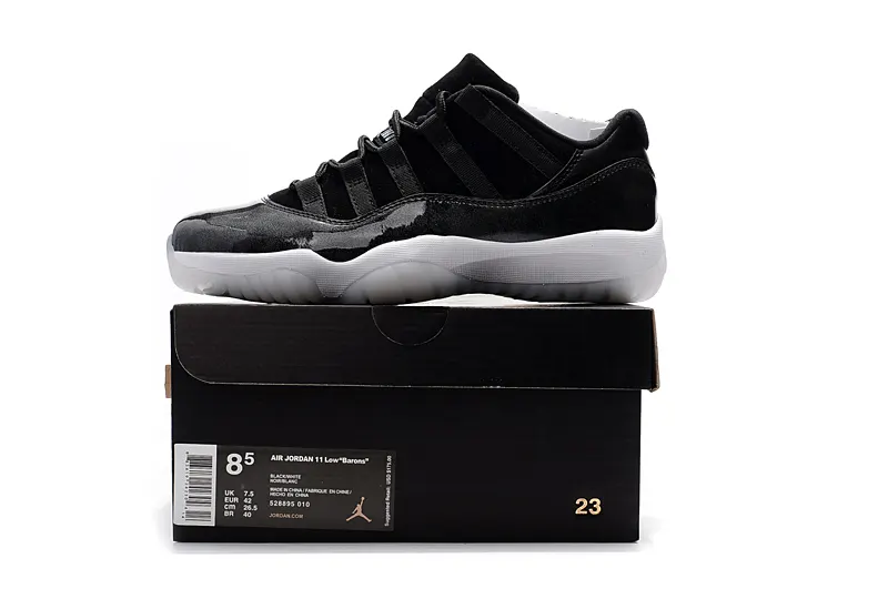 Air Jordan XI 11 Retro Low Black White Men Basketball