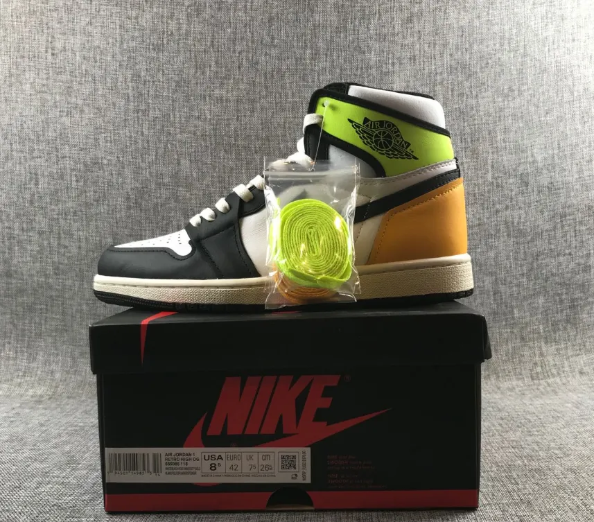 AJ1 Joe 1 generation new color matching second-layer men’s and women’s shoes shipped 8