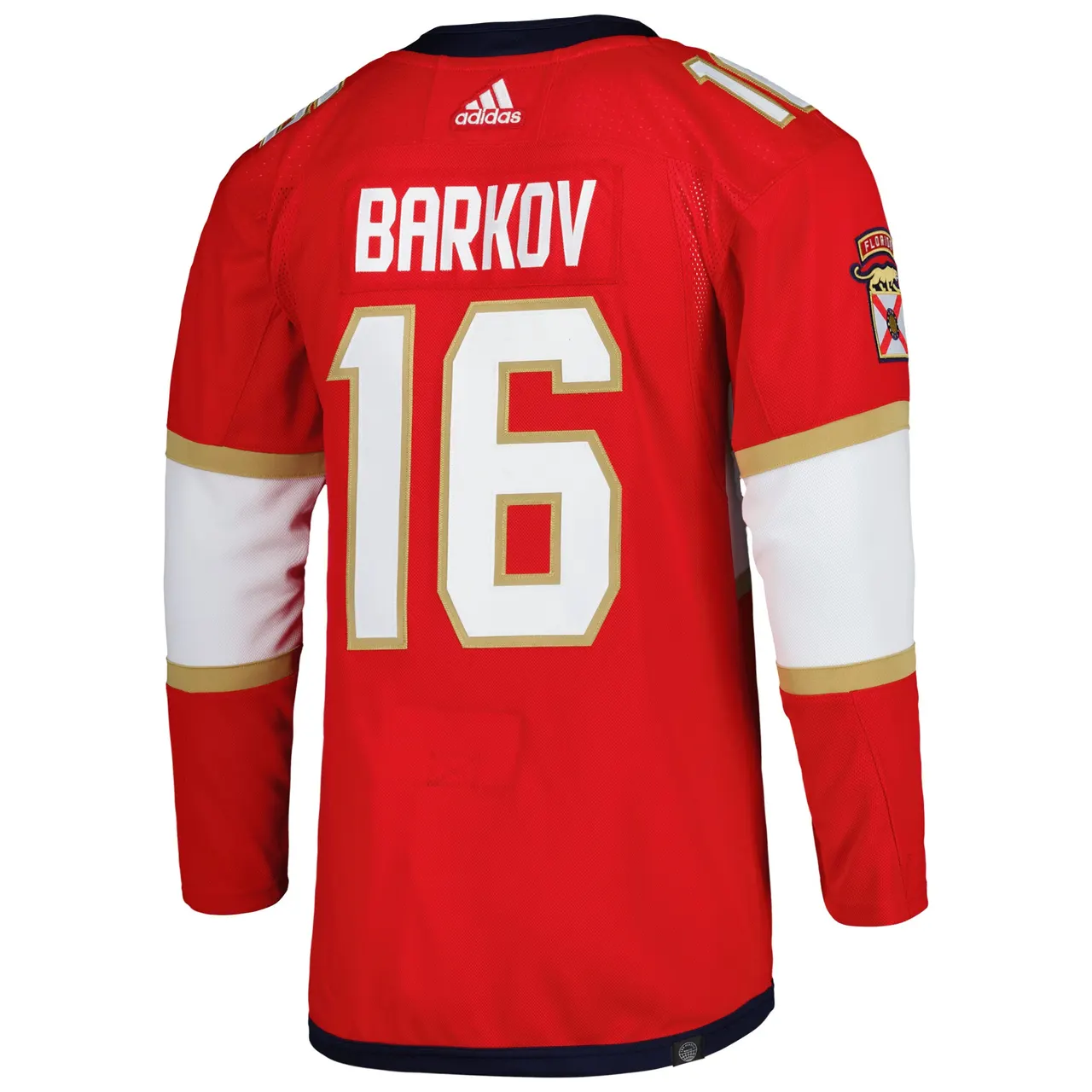 Aleksander Barkov Florida Panthers adidas Captain Patch Home Primegreen Authentic Pro Player Jersey – Red