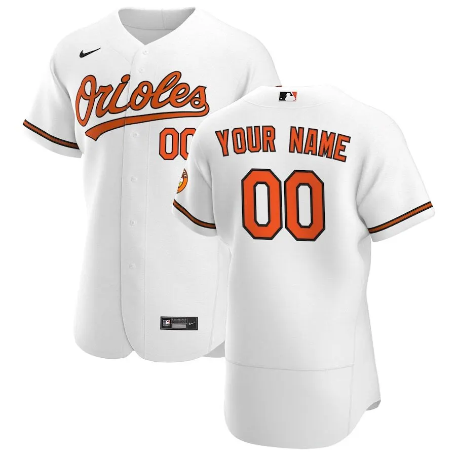 nike Orioles Custom White Jersey - Nike Orioles Custom White Home