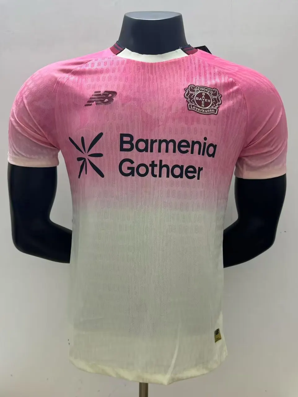 Bayer Leverkusen New Balance 2023/24 Away Player Edition Jersey - Pink
