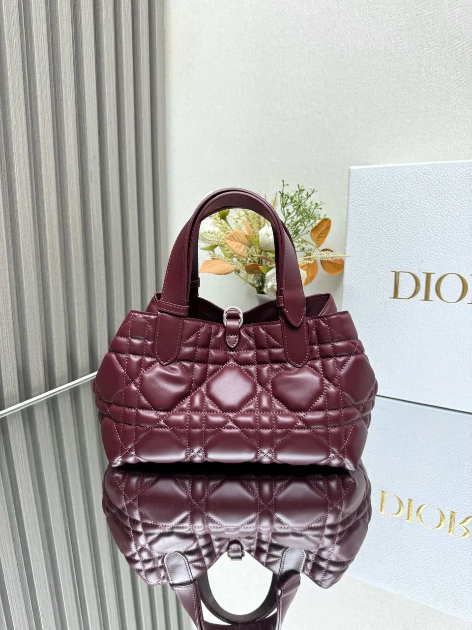 Dior Medium Toujours Bag ‘Burgundy Calfskin’