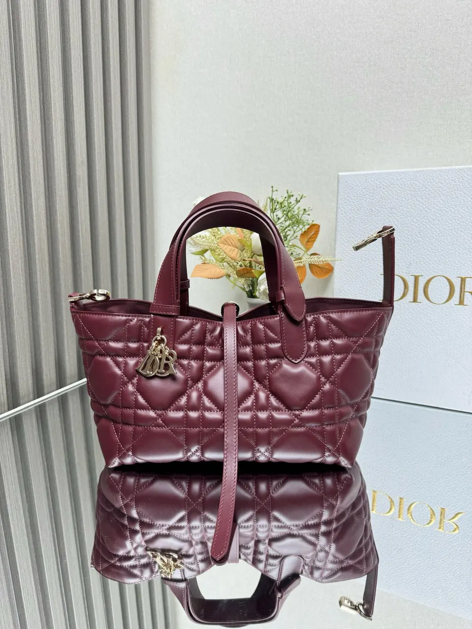 Dior Medium Toujours Bag ‘Burgundy Calfskin’