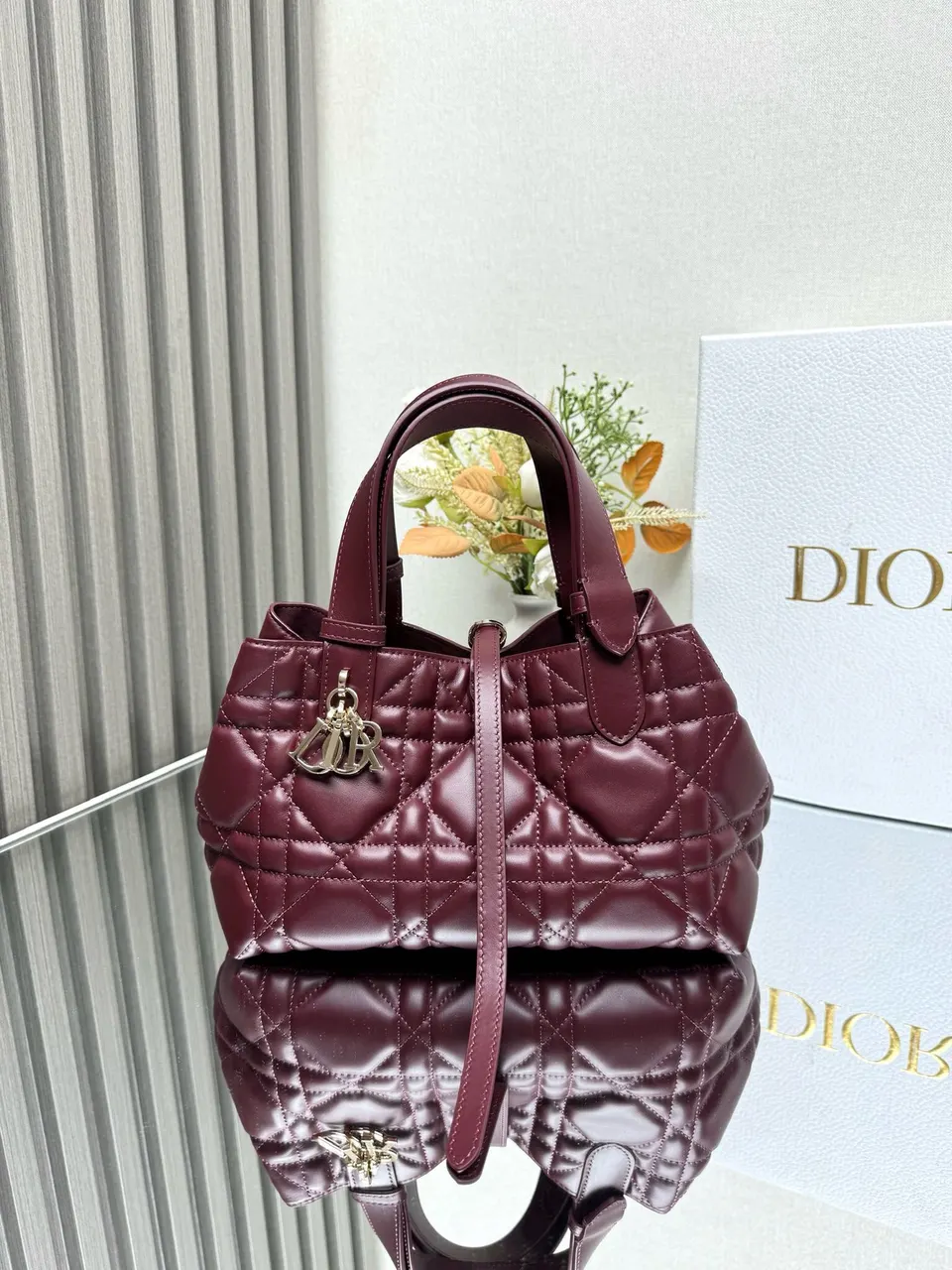 Dior Medium Toujours Bag ‘Burgundy Calfskin’