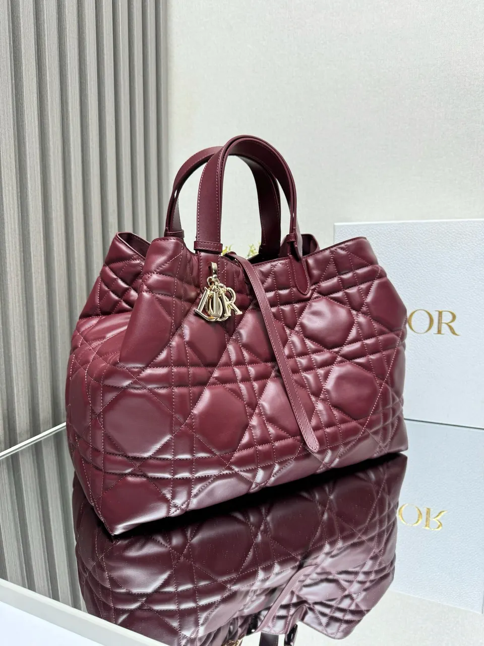 Dior Medium Toujours Bag ‘Burgundy Calfskin’