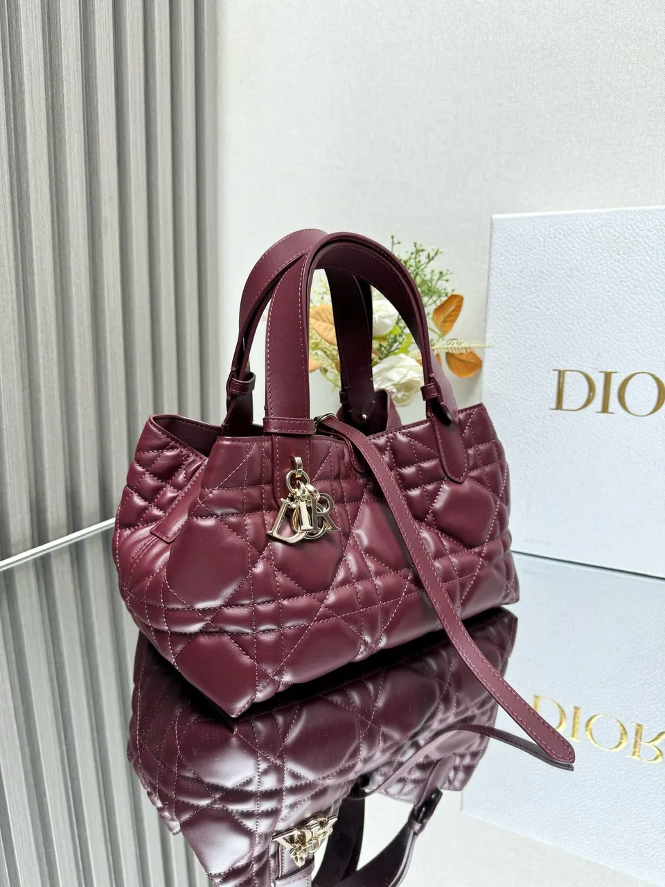 Dior Medium Toujours Bag ‘Burgundy Calfskin’