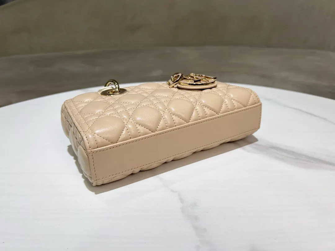 Dior Small Lady D-Joy Bag ‘Light Biscuit’