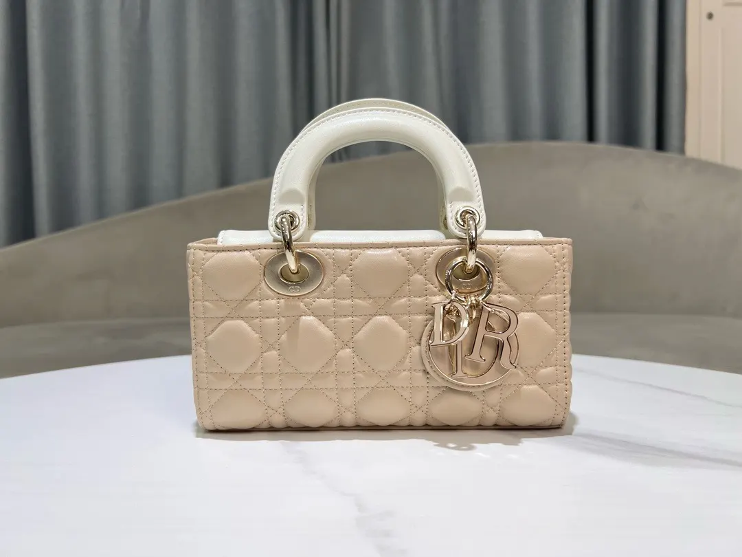 Dior Small Lady D-Joy Bag ‘Light Biscuit’