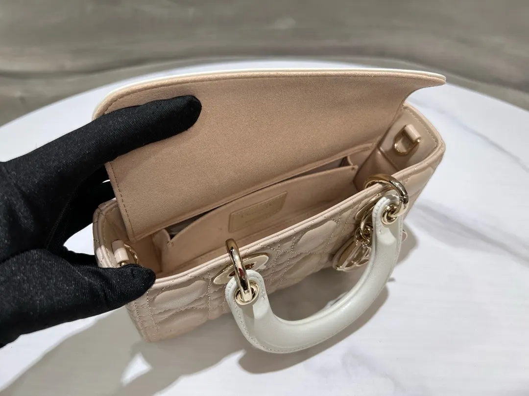 Dior Small Lady D-Joy Bag ‘Light Biscuit’