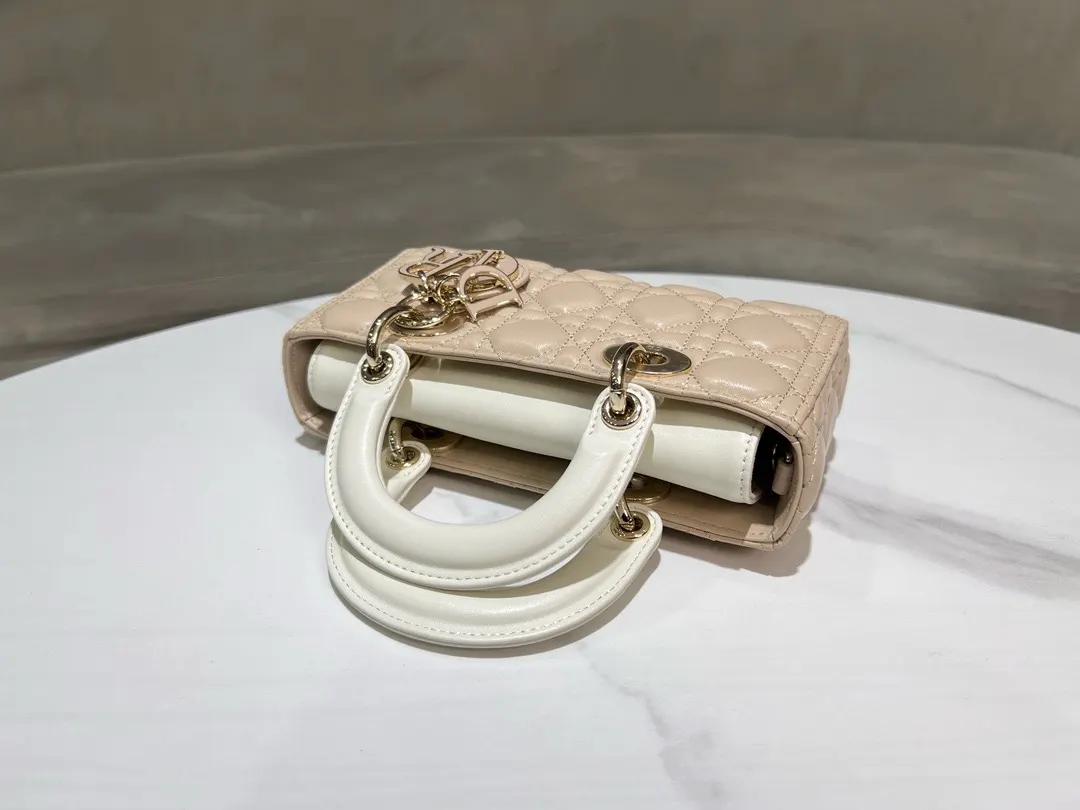 Dior Small Lady D-Joy Bag ‘Light Biscuit’