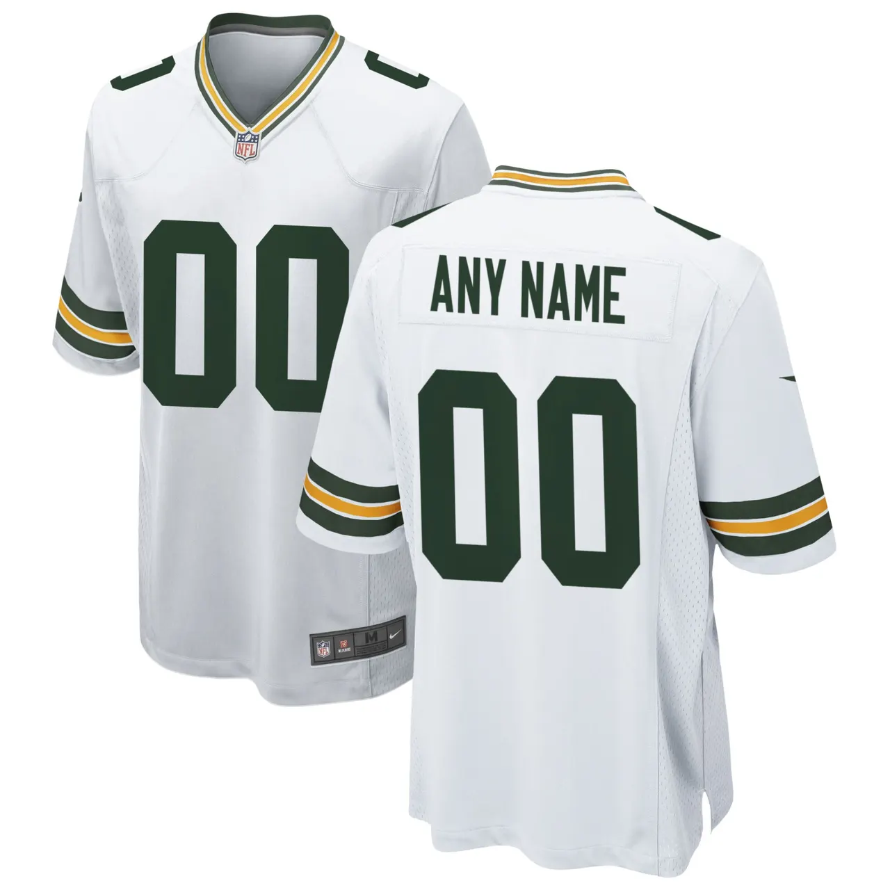 nike personalize Packers White Custom Jersey - Nike Packers White
