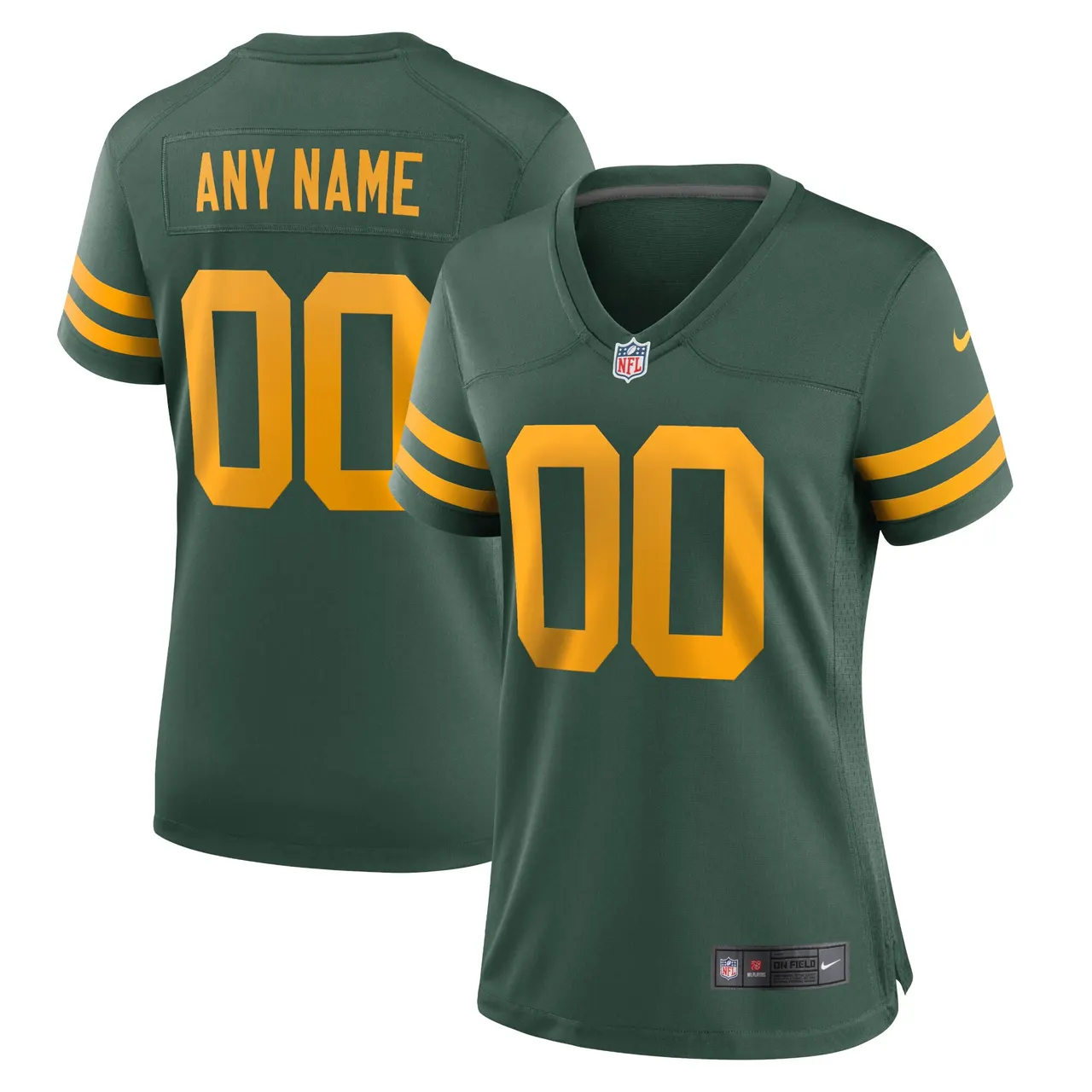 Packers Green Custom Women's Jersey - Nike - Design Yours!