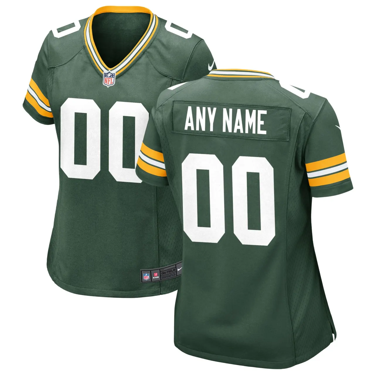 Packers Custom Green Jersey - Nike Green Bay - Design Yours!
