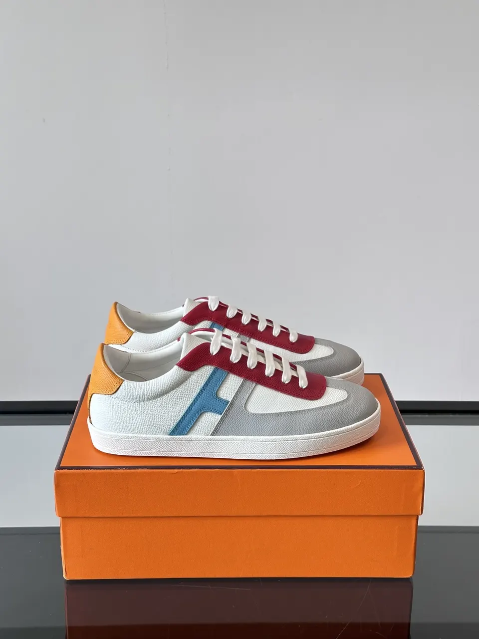 Hermès Multicolor Leather Sneakers - Sporty Chic