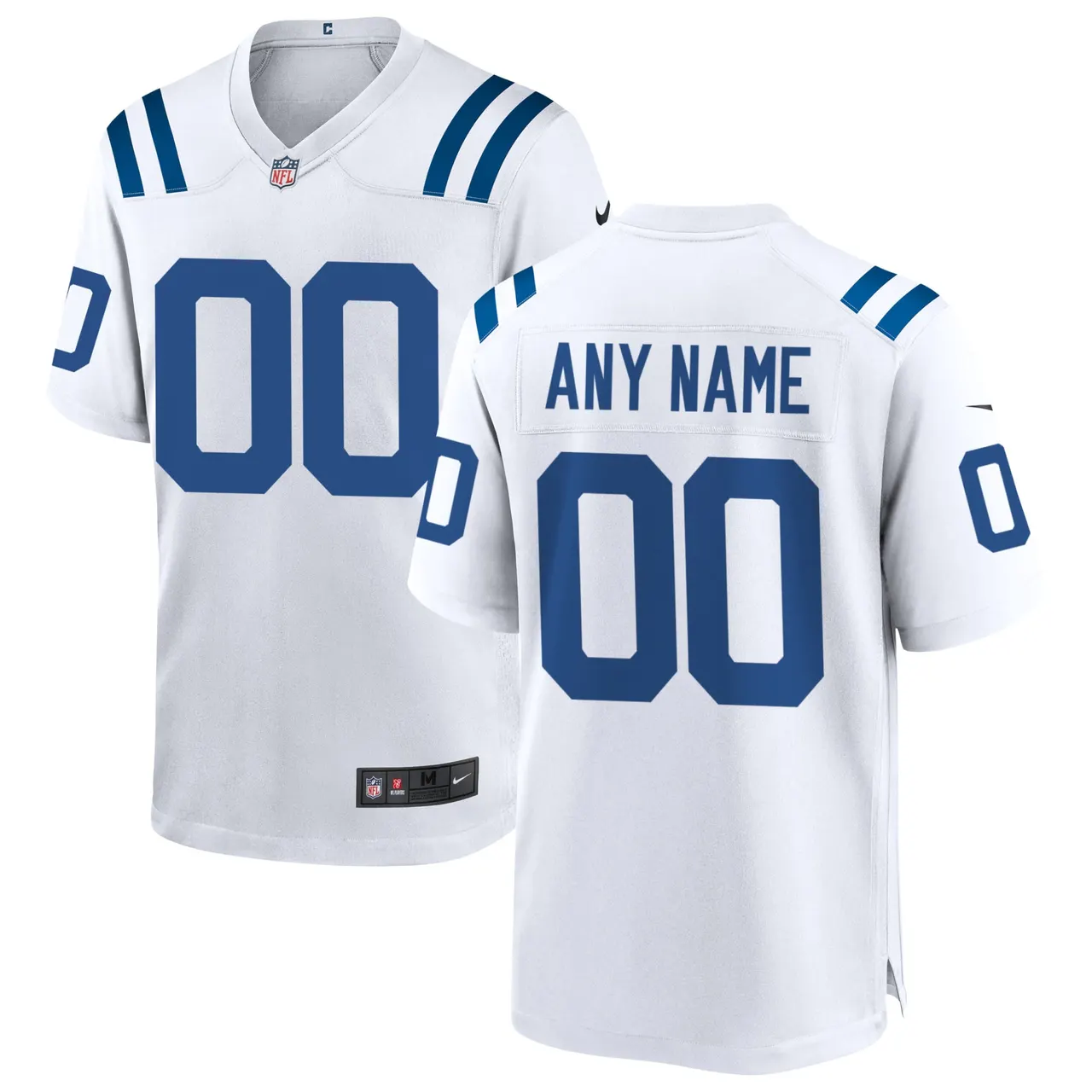 Colts White Custom Jersey nike personalize - Nike Colts White Custom