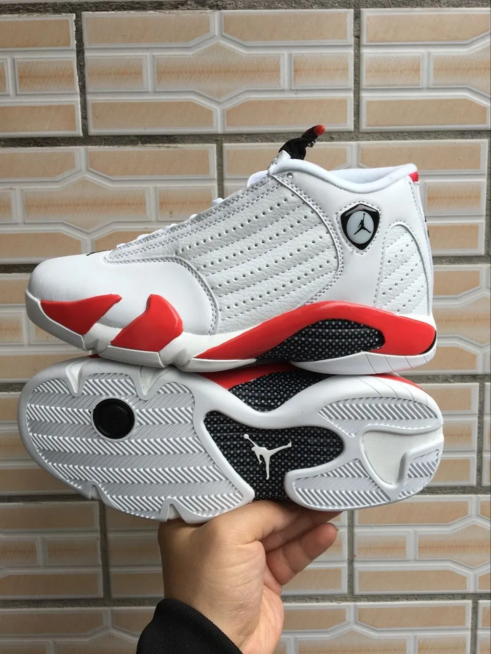 Air Jordan 14 White Red - Retro Basketball Shoe