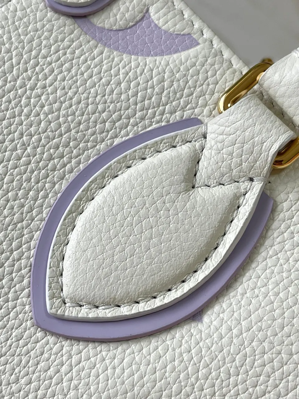 LOUIS VUITTON LV Onthego MM Bag White Latte Bubble Tea Monogram