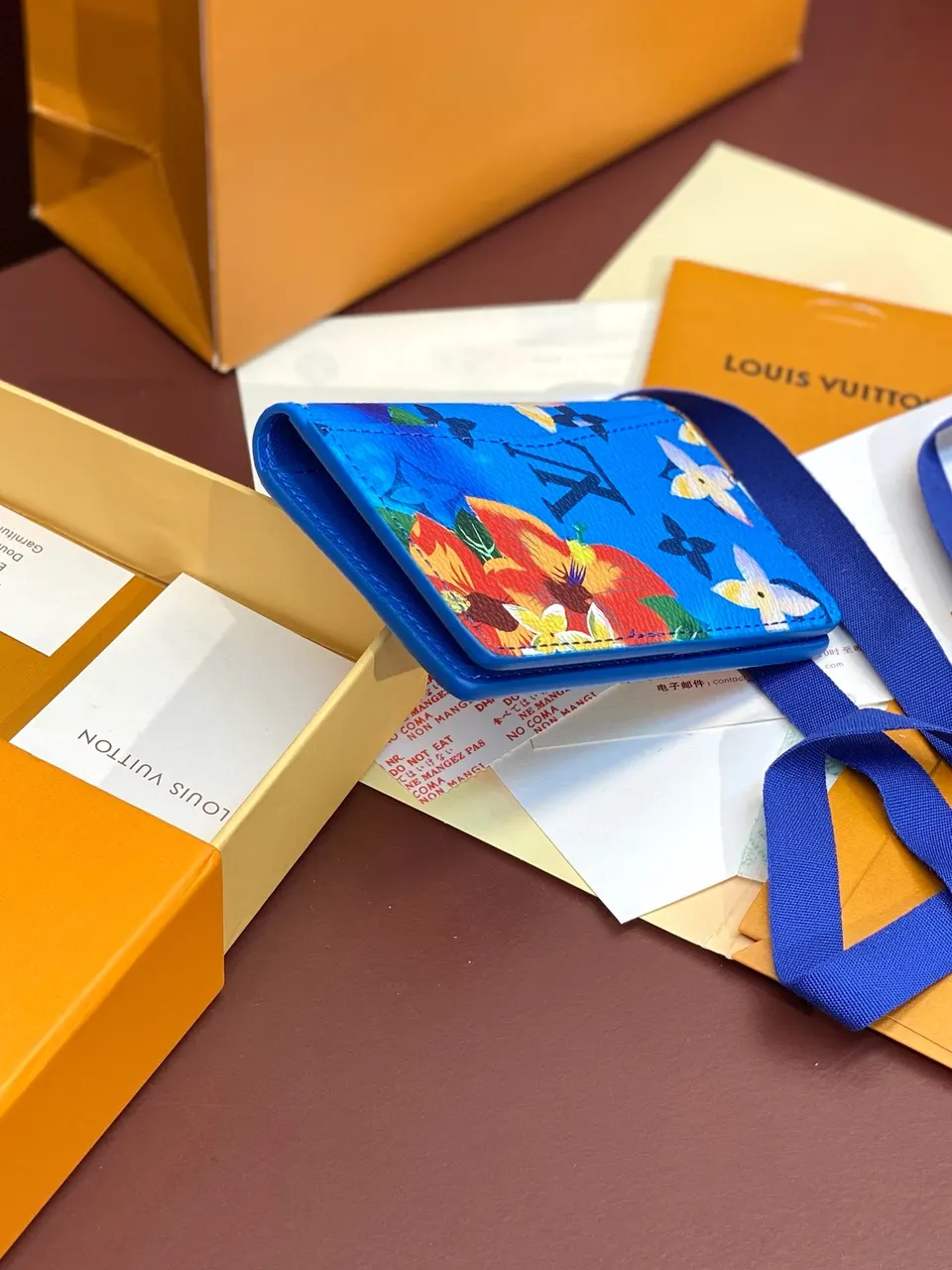 Louis Vuitton Pocket Organizer Wallet ‘Blue’