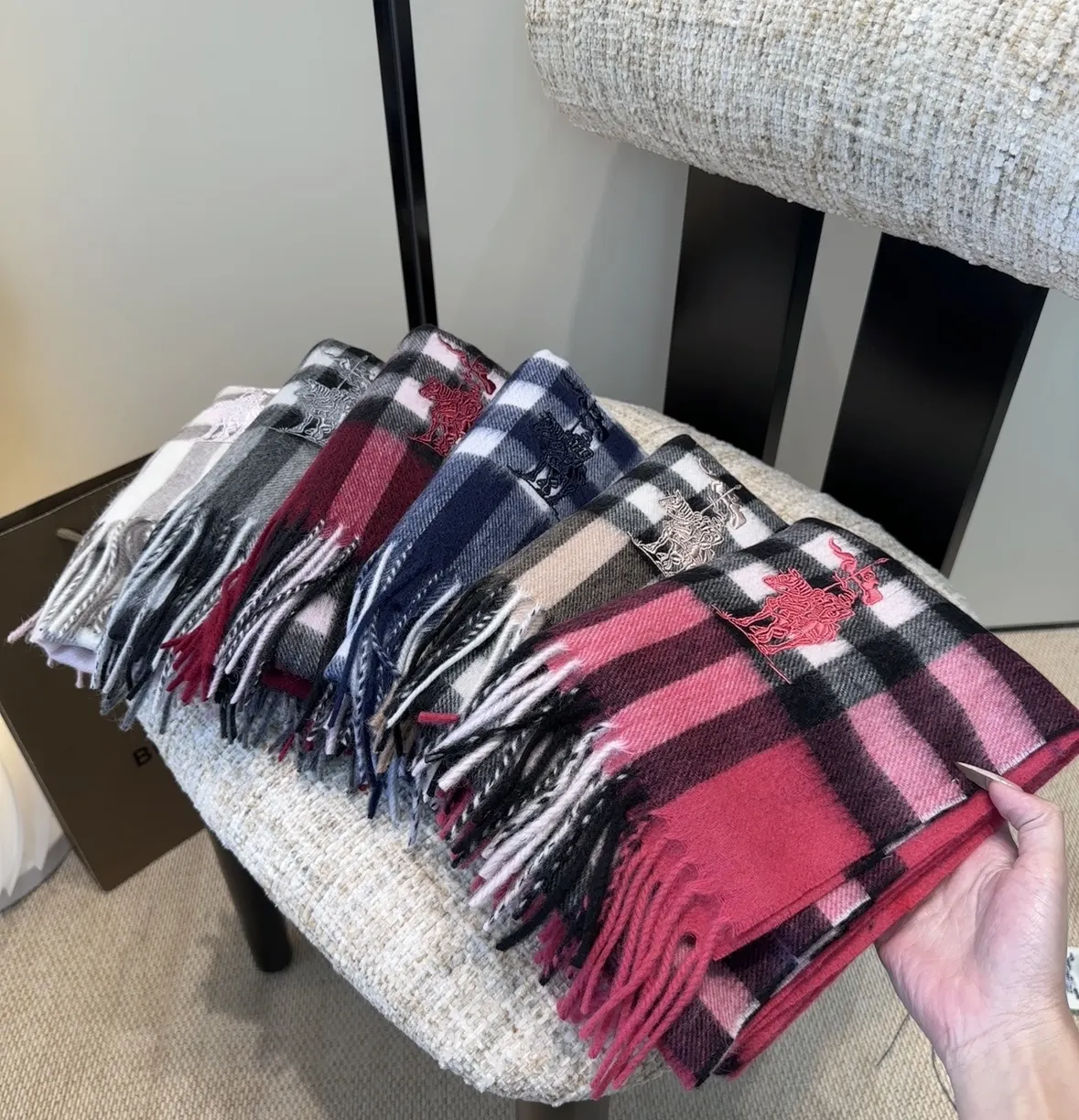 Burberry Plaid Wool Scarf Assortment - Cozy Style