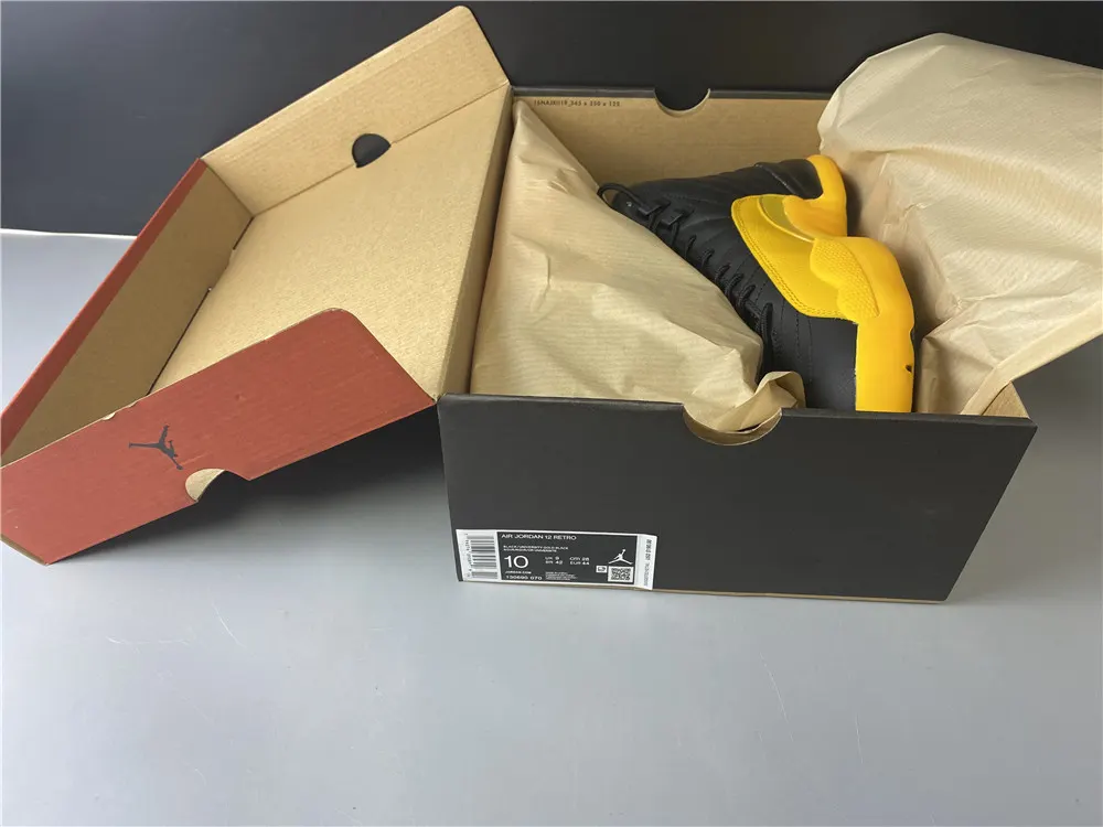 Nike Air Jordan 12 Retro GS (4-6) Black/University ,Gold Joe 11 new color scheme 40–477