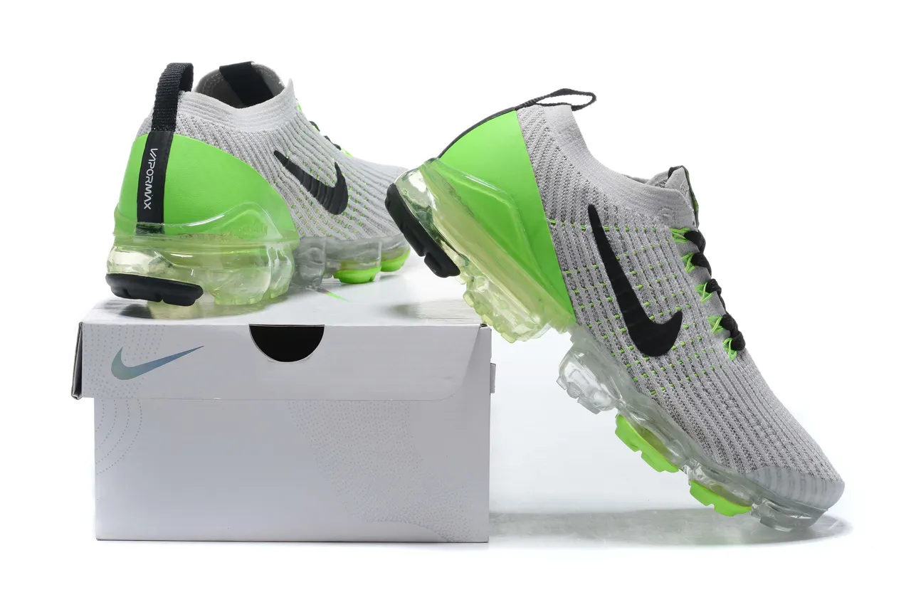 Nike Air VaporMax Flyknit 3 Vast Grey Electric Green Men’s