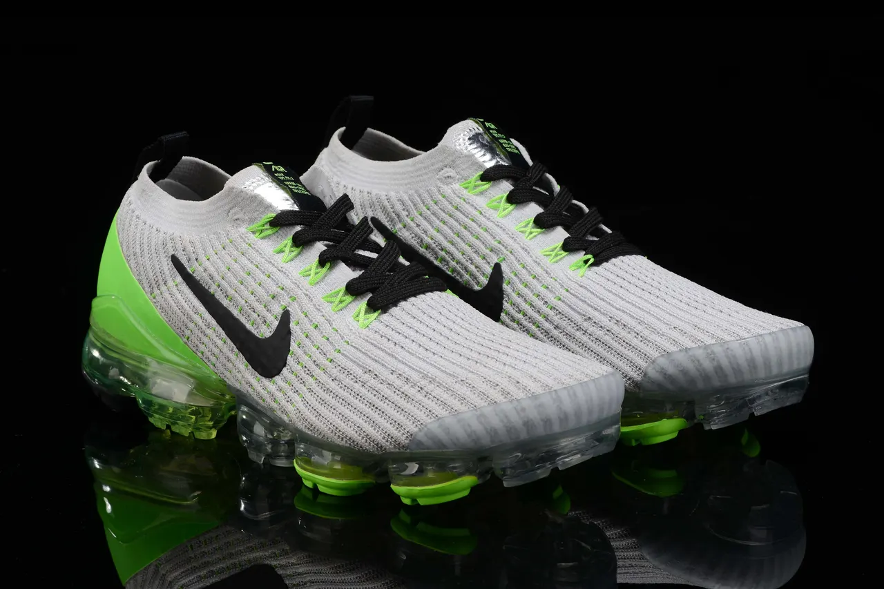 Nike Air VaporMax Flyknit 3 Vast Grey Electric Green Men’s