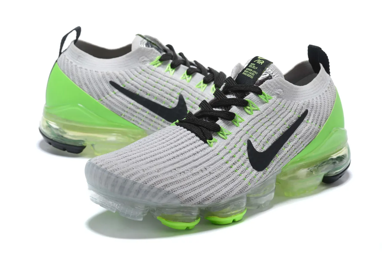 Nike Air VaporMax Flyknit 3 Vast Grey Electric Green Men’s