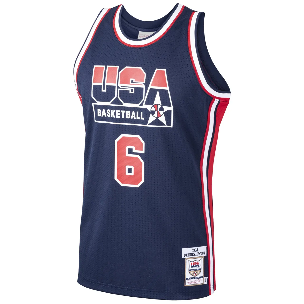 Patrick Ewing USA Basketball Mitchell & Ness Home 1992 Dream Team Authentic Jersey – Navy