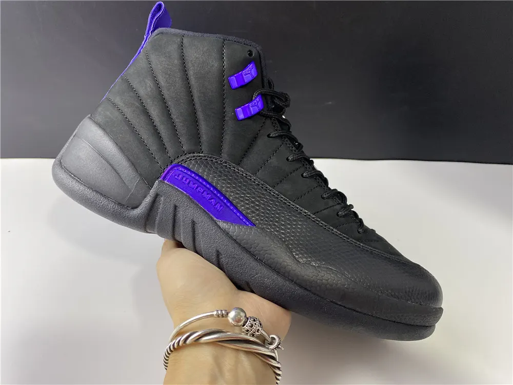 suede Air Jordan 12 Black Purple - Air Jordan 12 Black Purple Suede