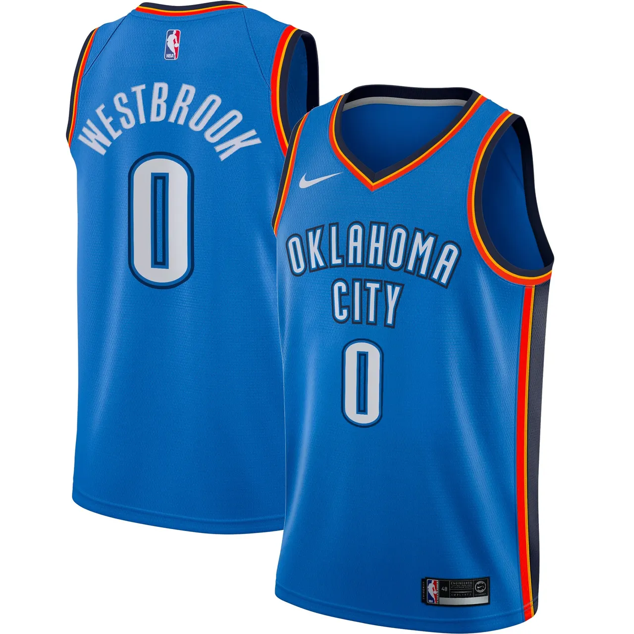 Russell Westbrook Oklahoma City Thunder Nike Icon Edition Swingman Player Jersey – Blue