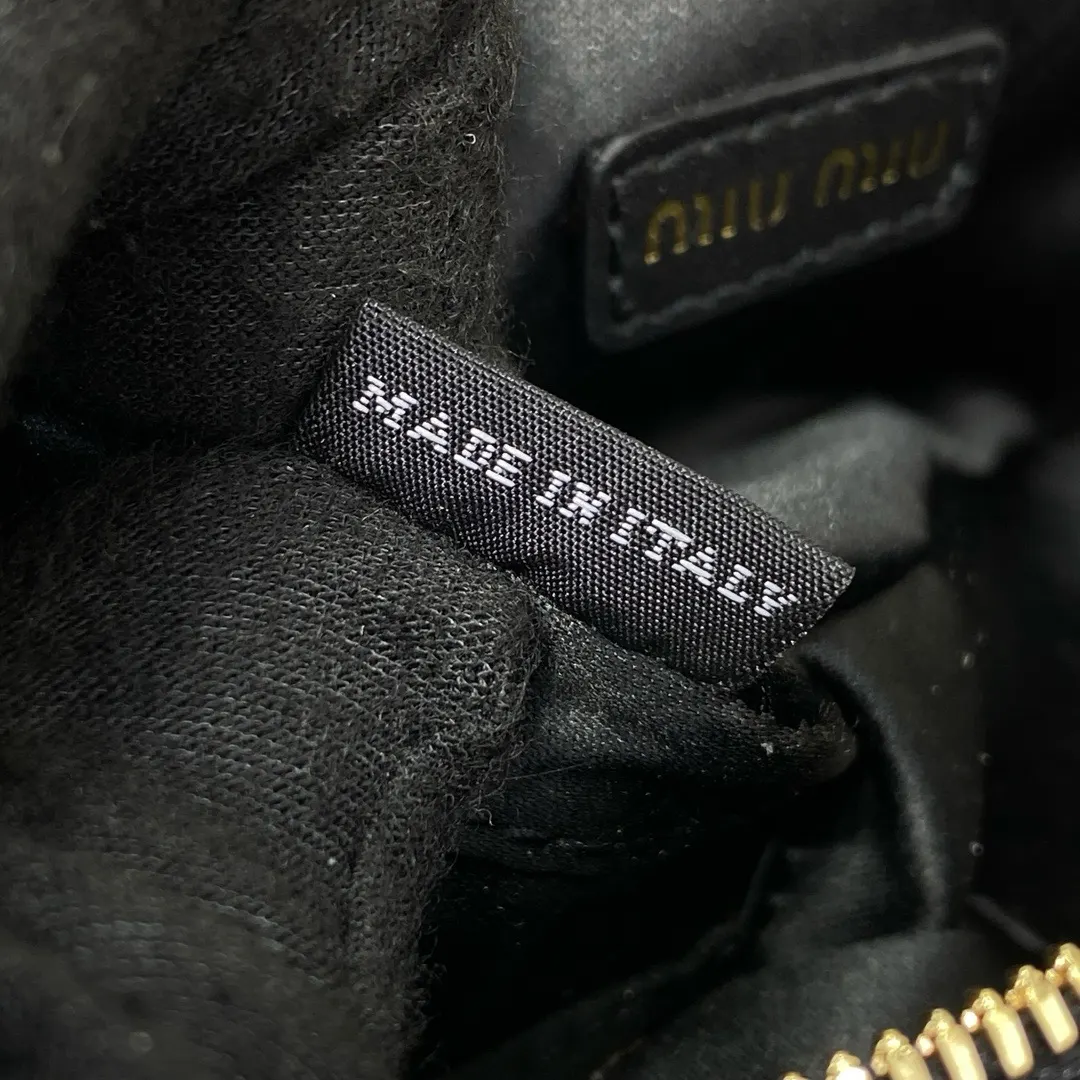 Miu Miu Black Leather Handbag - Made in Italy